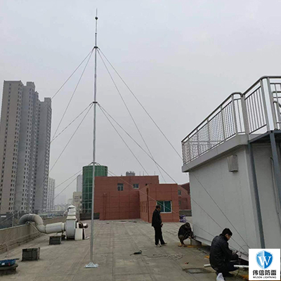 咸陽某辦公樓8米避雷針安裝工程